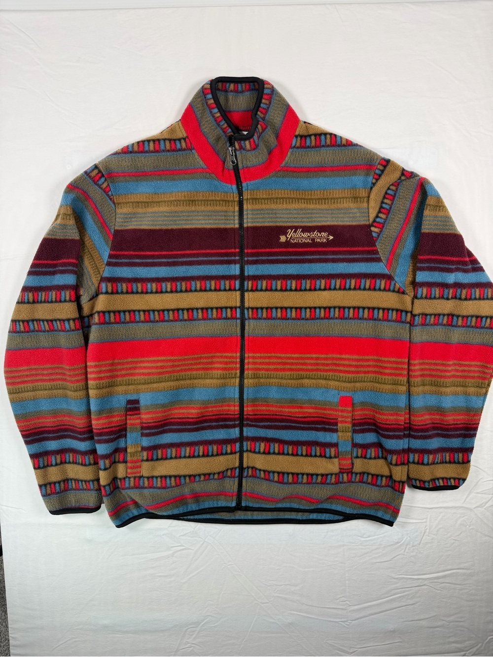 Arctic Image Yellowstone National Park Fleece Jacket Men’s M Multicolor